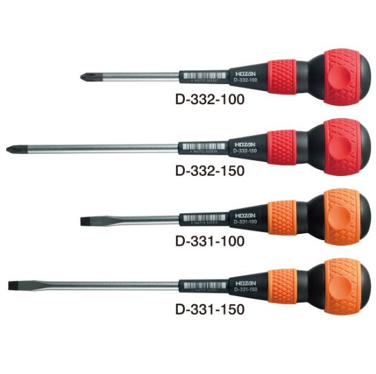 HOZAN D-331 ELECTRICIAN'S SLOTTED SCREWDRIVER / D-332 ELECTRICIAN\S PHILLIPS SCREWDRIVER