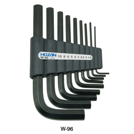 HOZAN W-96 HEX WRENCH SET